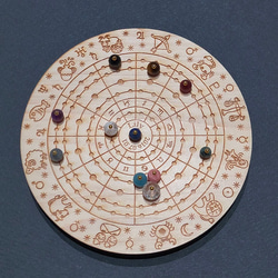 オーダーメイド／天然石のホロスコープ盤110ｍｍ 1枚目の画像