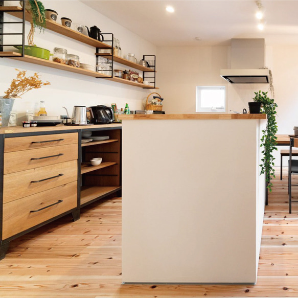 ＼送料無料／[Oak Kitchen Board A-Type]250cm キッチンボード 収納 カップボード -24- 3枚目の画像
