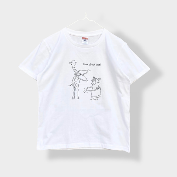 Tシャツ「フラフープ」ホワイト 2枚目の画像