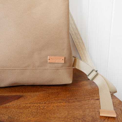 毎日のリュック/S◇ミディアムベージュ◇倉敷帆布 リュック・バック