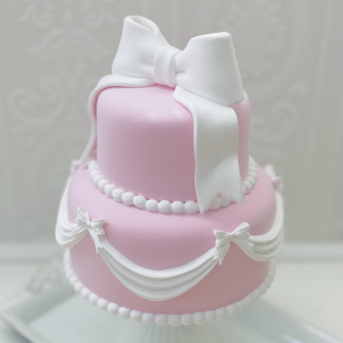 polly pocket バースデーサプライズケーキ リボン ピンク 6a52c799bcd8854ce334ad58a06efa