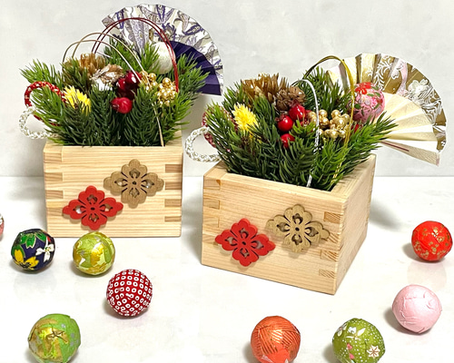 年末SALE❤︎お正月飾り❤︎クリアケースアレンジ❤︎木製プレート 年末SALE❤︎お正月飾り❤︎クリアケースアレンジ❤︎木製プレート