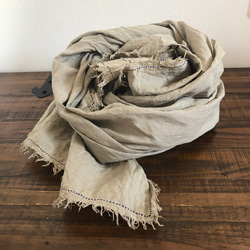 ダブルガーゼ4枚重ねの刺し子はんかち ハンカチ・手ぬぐい ちょこんと