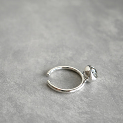 【送料無料・再販・サイズ調整可】テトラゴナリング / silver　R046 9枚目の画像