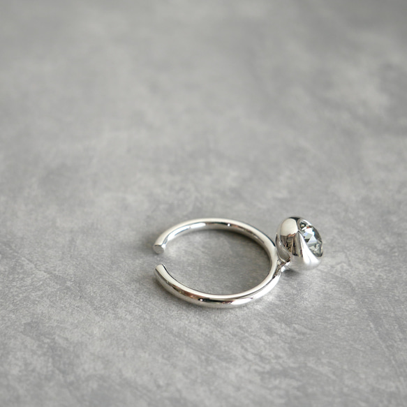 【送料無料・再販・サイズ調整可】テトラゴナリング / silver　R046 9枚目の画像