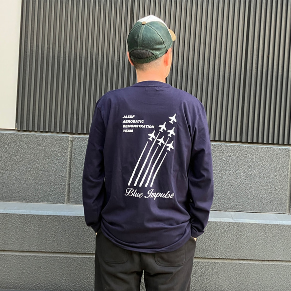 SAKAKI ブルーインパルス （スモークver.）長袖Tシャツ 10枚目の画像