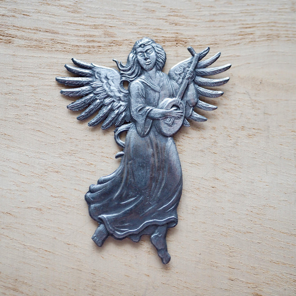 ドイツの錫細工〜音楽の天使（リュート）〜 チャーム