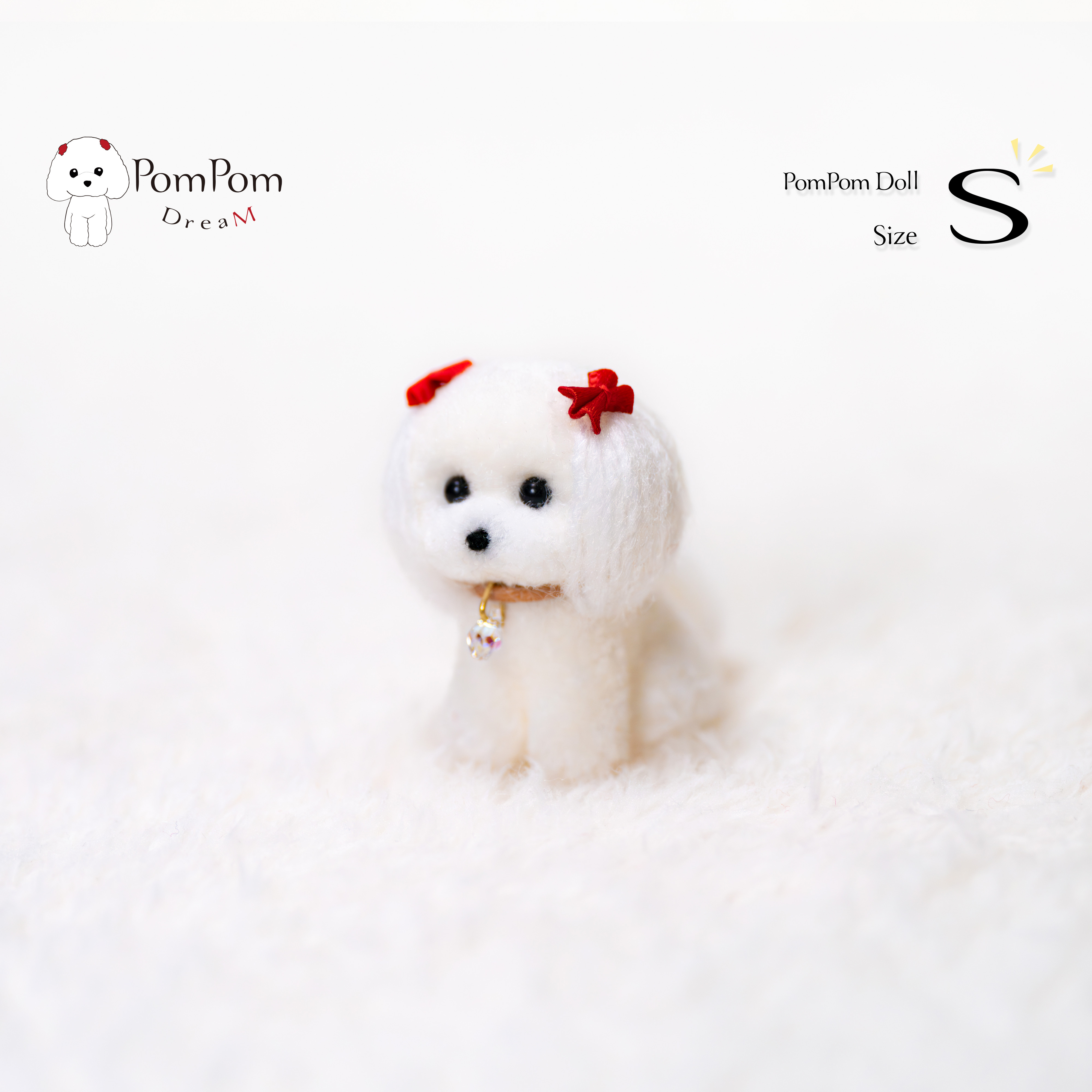 【受注制作】araco(あらこ)　Sサイズ PomPom Dream看板犬