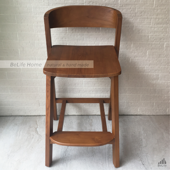 【Little Days BeLife】アワーライトバック ナカジマチェア チーク ハイチェア バーチェア