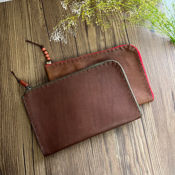 牛革オイルレザー 通帳ケース・L字ファスナーポーチ ポーチ COMS 通販