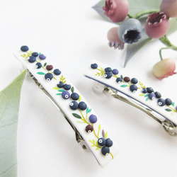 切り嵌めのバレッタ　ポリマークレイ　ハンドメイド 切り嵌めのバレッタポリマークレイハンドメイド