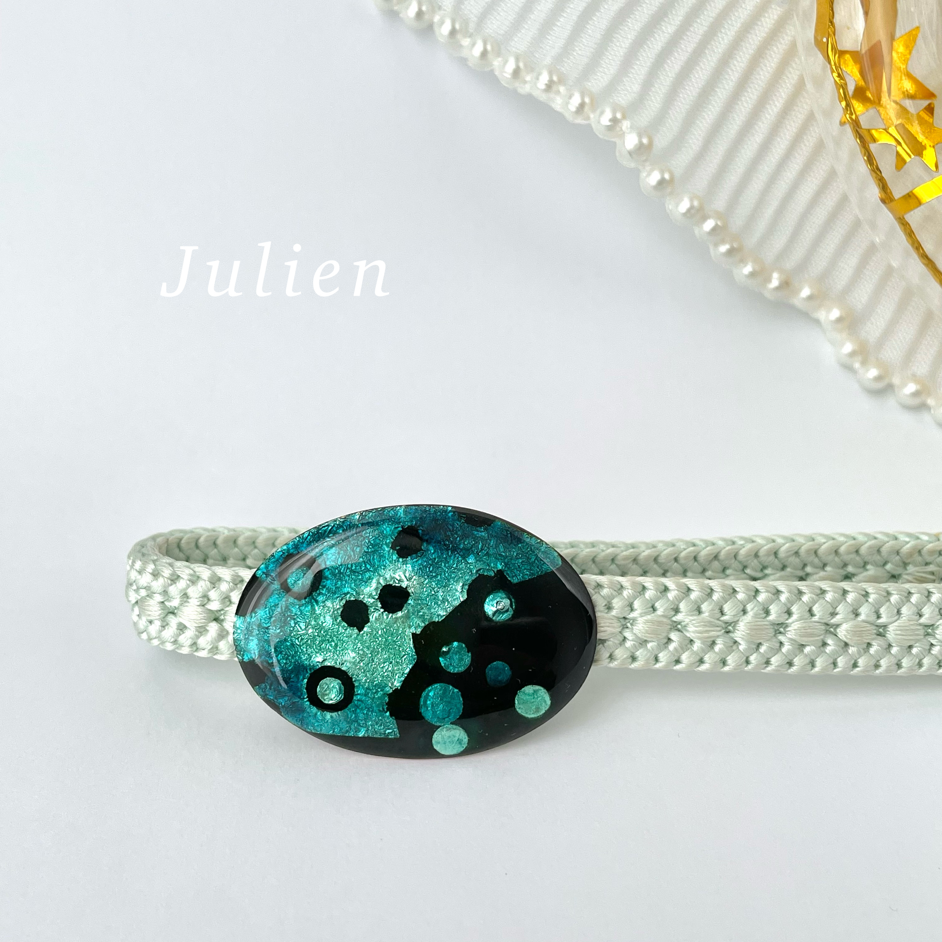 七宝焼き帯留め (344)