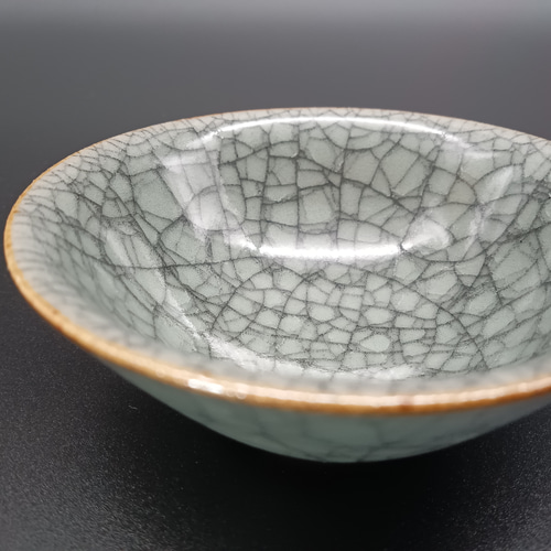 青瓷盃 圓田拓男作 美術年鑑掲載作家 共箱 青瓷 青磁 盃 ぐい呑 ぐい呑