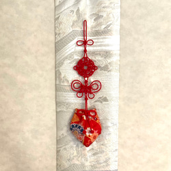 かりろく（掛け香）大  赤（wall-hanging incense bag)　 2枚目の画像