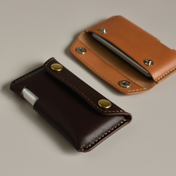 本革 通帳ケース 薄型ポーチタイプ【受注制作】 ポーチ baobab⭐︎ l.c