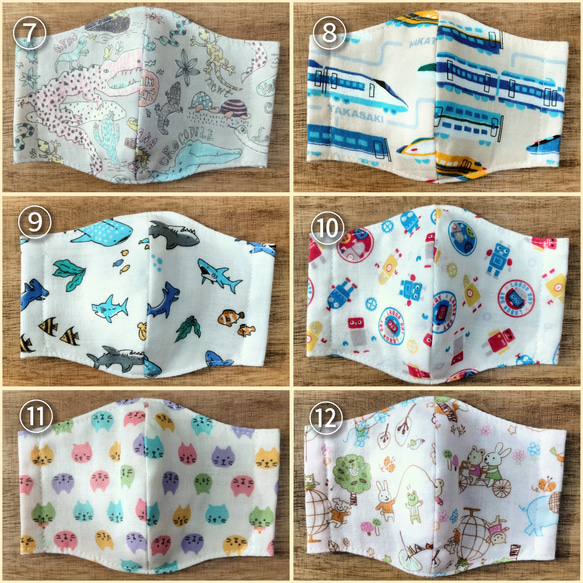 ✴送料無料✴選べるマスク 子供用 2〜10枚セット 立体マスク 可愛い 3枚目の画像