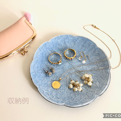 全12色】《コロンと可愛い》ミニアクセサリーケース C.ターコイズブル