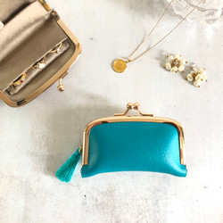 デニムリメイク☆首掛けケース☆ミニチャームネックレス デニムリメイク☆首掛けコインケース☆ミニチャームネックレス