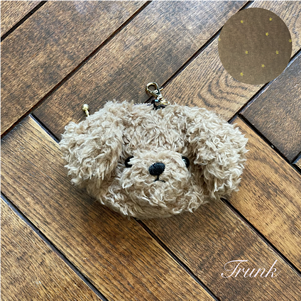 トールペイント♥トイプードルキーケース♥シルバートイプードルバック