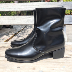 ◇無料サイズ調整◇本革ブーツ◇雨雪用底交換可◇防水◇本革レザー◇レディース◇楽々サイドジップ◇ 6枚目の画像