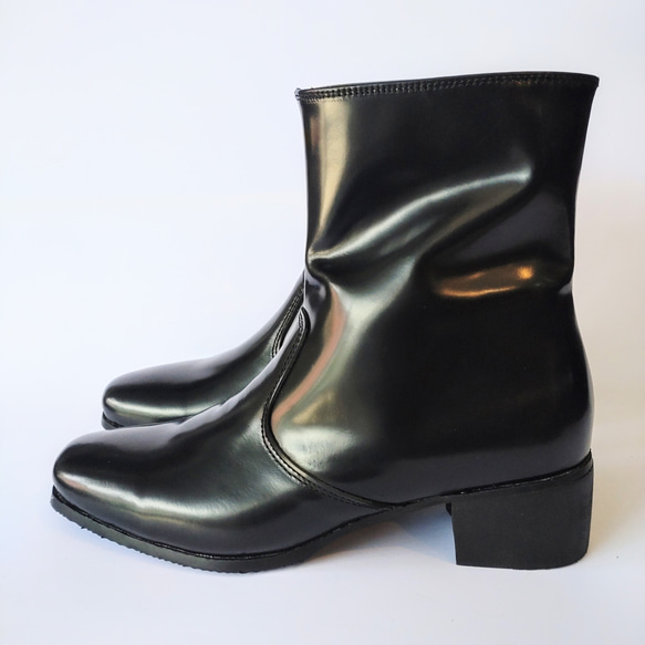 ◇無料サイズ調整◇本革ブーツ◇雨雪用底交換可◇防水◇本革レザー◇レディース◇楽々サイドジップ◇ 16枚目の画像
