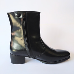 ◇無料サイズ調整◇本革ブーツ◇雨雪用底交換可◇防水◇本革レザー◇レディース◇楽々サイドジップ◇ 13枚目の画像