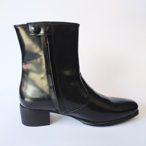 ◇無料サイズ調整◇本革ブーツ◇雨雪用底交換可◇防水◇本革レザー◇レディース◇楽々サイドジップ◇ 13枚目の画像