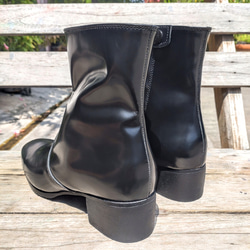 ◇無料サイズ調整◇本革ブーツ◇雨雪用底交換可◇防水◇本革レザー◇レディース◇楽々サイドジップ◇ 11枚目の画像