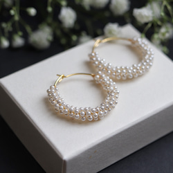 地金＊プラチナ【5×10mm 月甲フープピアス】Pt900刻印入 日本製