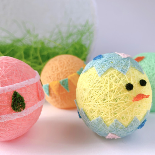 糸玉インテリア うさぎのイースターバスケット その他置物 Chag