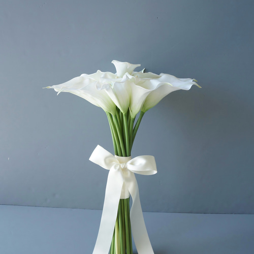 ブーケ アーティフィシャルフラワー ウェディングブーケ 白いカラー