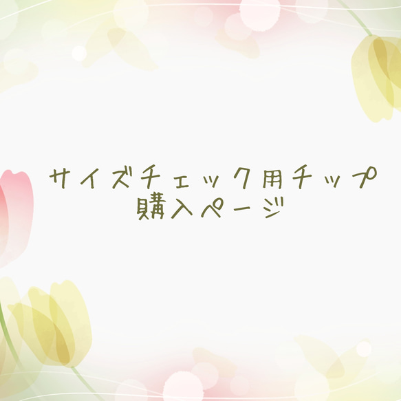 サイズチェックチップ　計測チップ 1枚目の画像