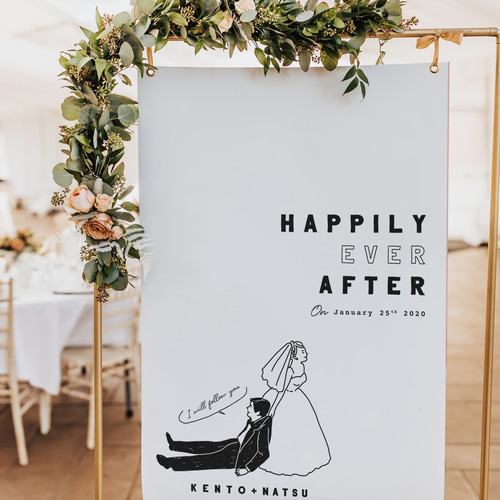 人気ブランドを ユニーク 新郎新婦 ウェルカムボード │ウェディング 結婚式 ウェルカムボード