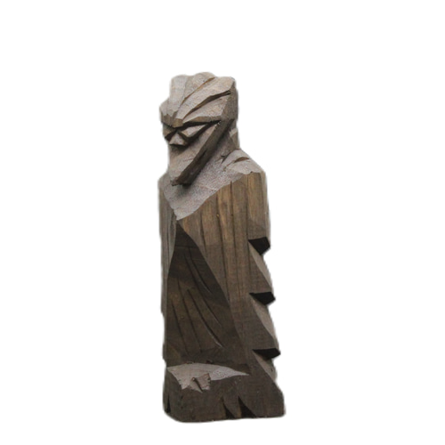 迦楼羅(かるら)（15cm kr6222 ）仏像 円空仏 摸刻 木彫 彫刻 円