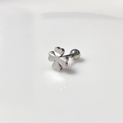 蝶々 クローバー ボディピアス 16G 18G シルバーカラー 錆びにくい