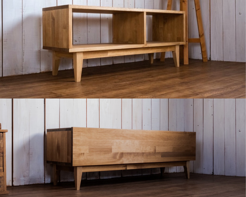 【美品】テレビ台 テレビボード 3段 幅90cm ナチュラル 木製 扉収納付き g153004]【Arlo】ガラス扉付きテレビ台 幅90cm ローボード | 家具