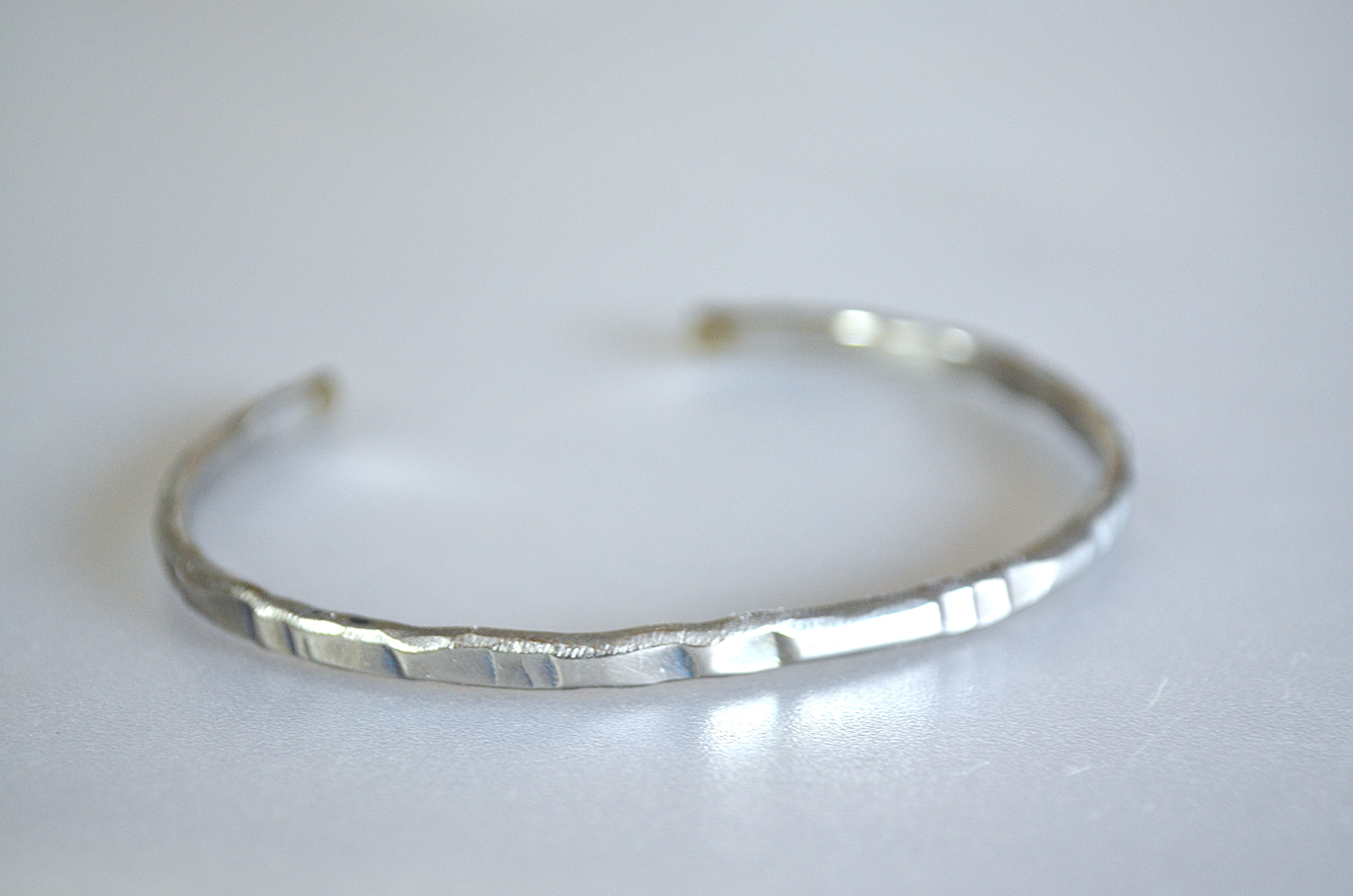 Titanium bangle・チタンバングル・サテン・ロック・受注生産
