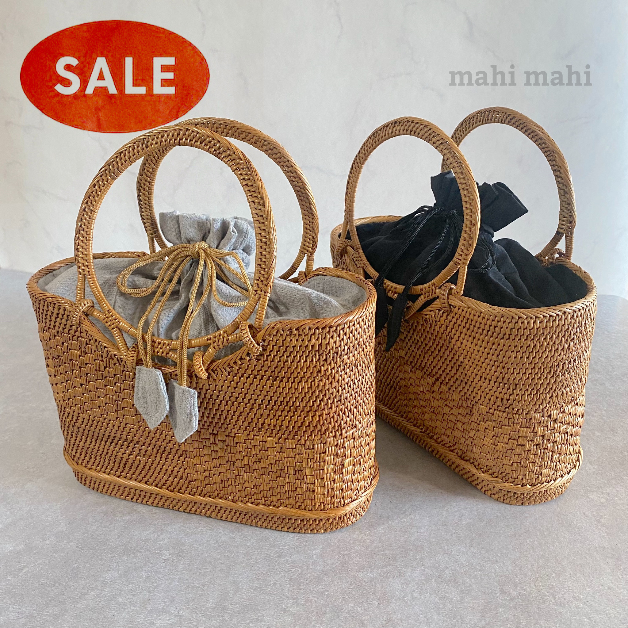 ichika_house かごバッグ ハワイ カカアコ 新品 完売品 B CITY BASKET / かごバッグ | ppprint