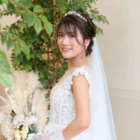 ティアラ　カチューシャティアラ　カチューシャ　ウェデングアクセサリー　ブライダル　結婚式　低めティアラ　 TLM464 1枚目の画像