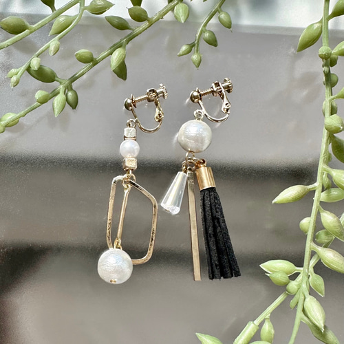 【1187】タッセルピアス•イヤリング 1187】タッセルピアス•イヤリング