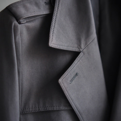 【展示作品】40/2ギャバヴィンテージトレンチコート 4枚目の画像