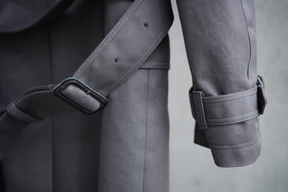 【展示作品】40/2ギャバヴィンテージトレンチコート 7枚目の画像