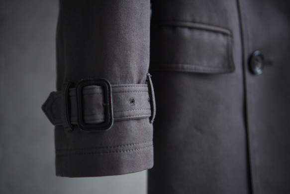 【展示作品】40/2ギャバヴィンテージトレンチコート 5枚目の画像