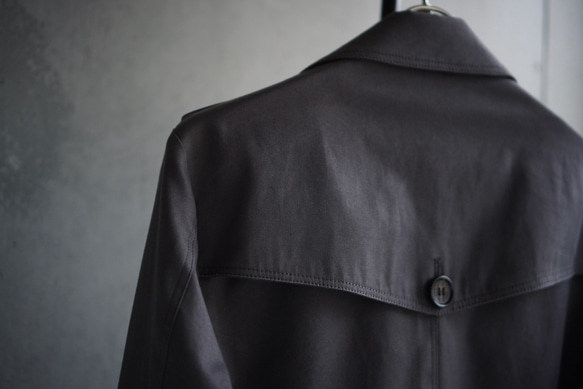 【展示作品】40/2ギャバヴィンテージトレンチコート 8枚目の画像