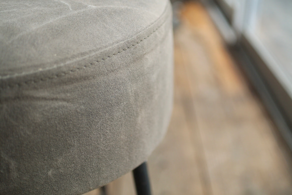 【送料無料】CANVAS STOOL LOW/スツール/帆布/アイアン 7枚目の画像