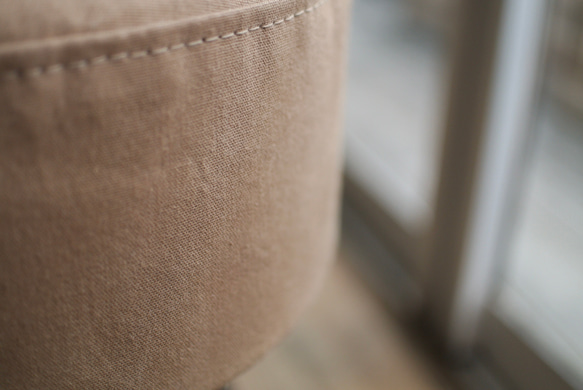 【送料無料】CANVAS STOOL LOW/スツール/帆布/アイアン 5枚目の画像