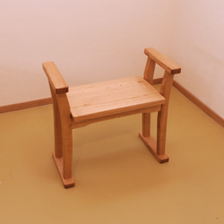 玄関椅子／両手付き椅子(クリ・オイル)【受注制作】 7枚目の画像