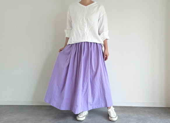 コットンリネンギャザースカート コットンリネンギャザースカート｜nest Robe / CONFECT ONLINE SHOP