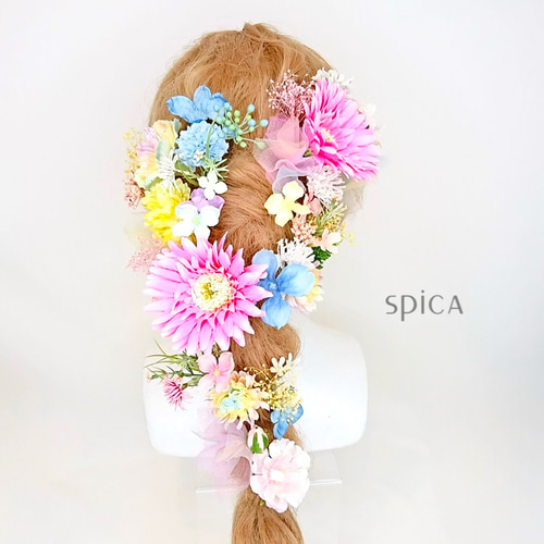 オーダー】フラワーピン 約40輪 ヘッドドレス ウエディング