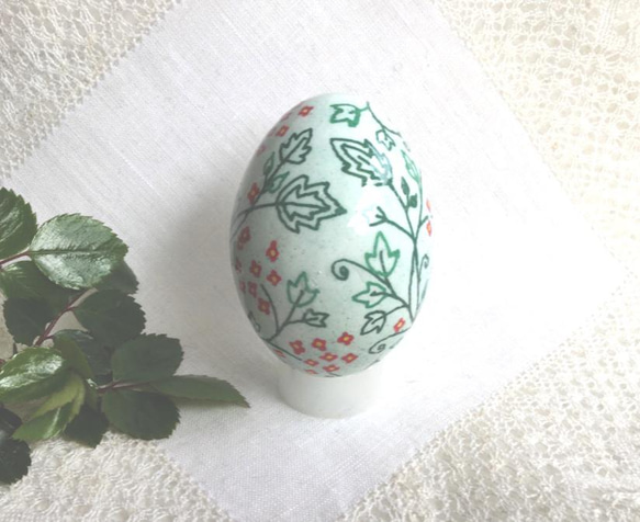 ウクライナのイースターエッグ(PYSANKY)   本物の卵です(๑˃̵ᴗ˂̵) 3枚目の画像